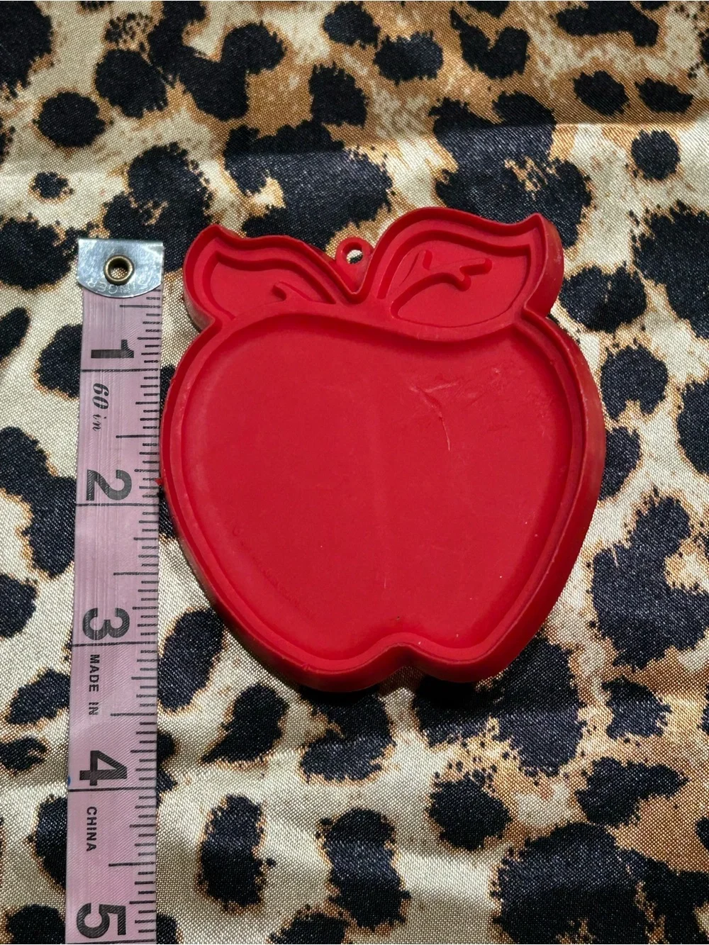 Vintage Hallmark Apple Red Plastic 3 inch. Cookie Cutter